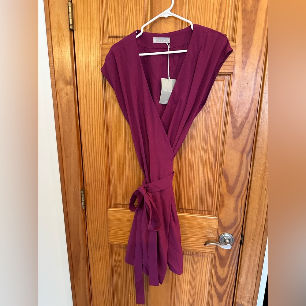 Elegant Purple Wrap Dress by [Brand]